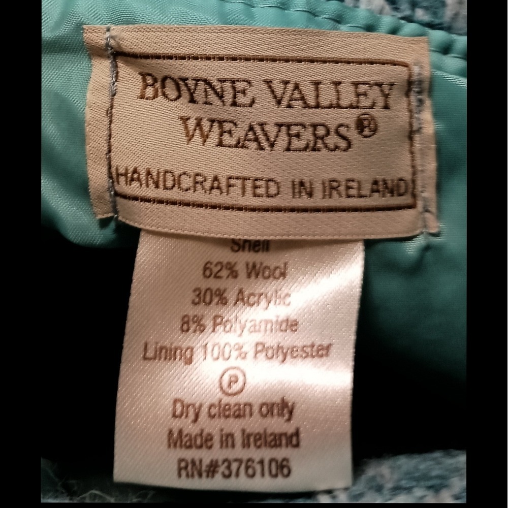 Boyne Valley Weavers, vintage, Ireland, bag SKUW057 - Picture 4 of 8